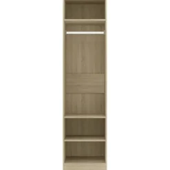 Vaatekaappi sonoma-tammi 50cm lastulevy