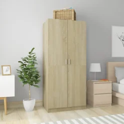 Vaatekaappi sonoma-tammi 80cm lastulevy