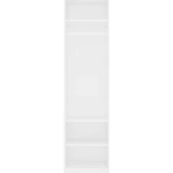 Vaatekaappi valkoinen 50cm lastulevy