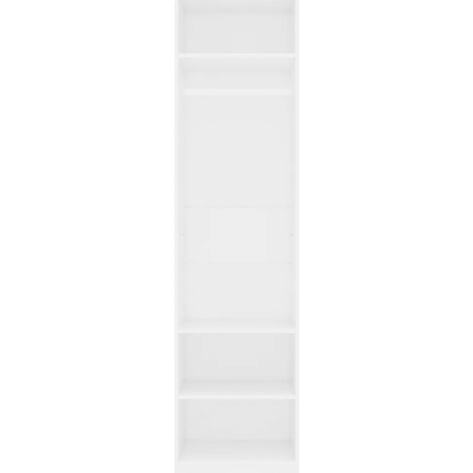 Vaatekaappi valkoinen 50cm lastulevy