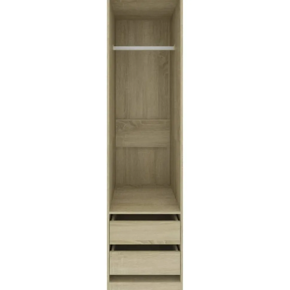 Vaatekaappi vetolaatikoilla Sonoma-tammi 50cm lastulevy