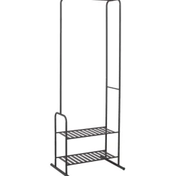Vaaterekki Home4You FELIX 62x46xK173 cm, musta