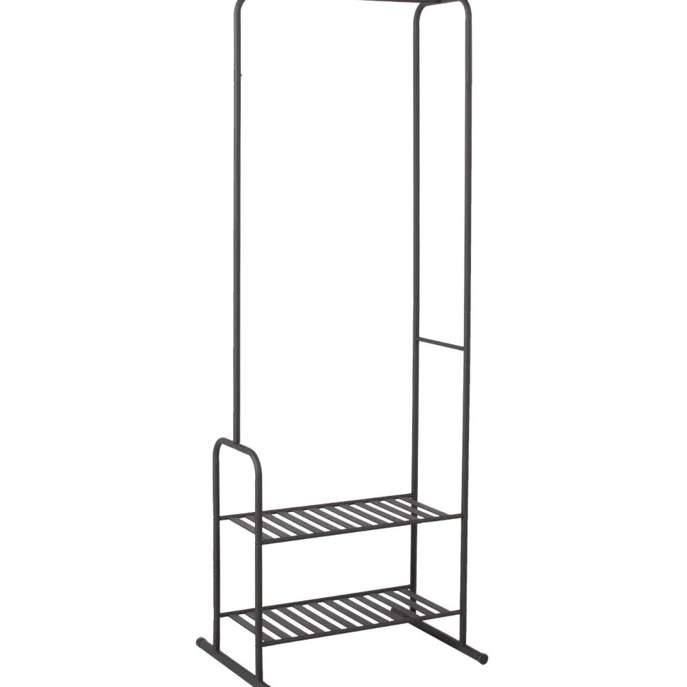 Vaaterekki Home4You FELIX 62x46xK173 cm, musta