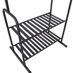 Vaaterekki Home4You FELIX 62x46xK173 cm, musta