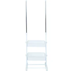 Vaateteline Home4You FERGUS 47-77x29x92-165 cm, valkoinen