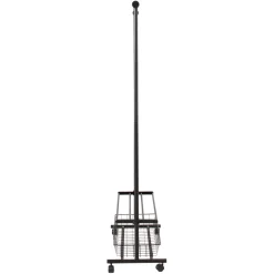 Vaateteline Home4You Forest 80x36x165cm musta/tammi
