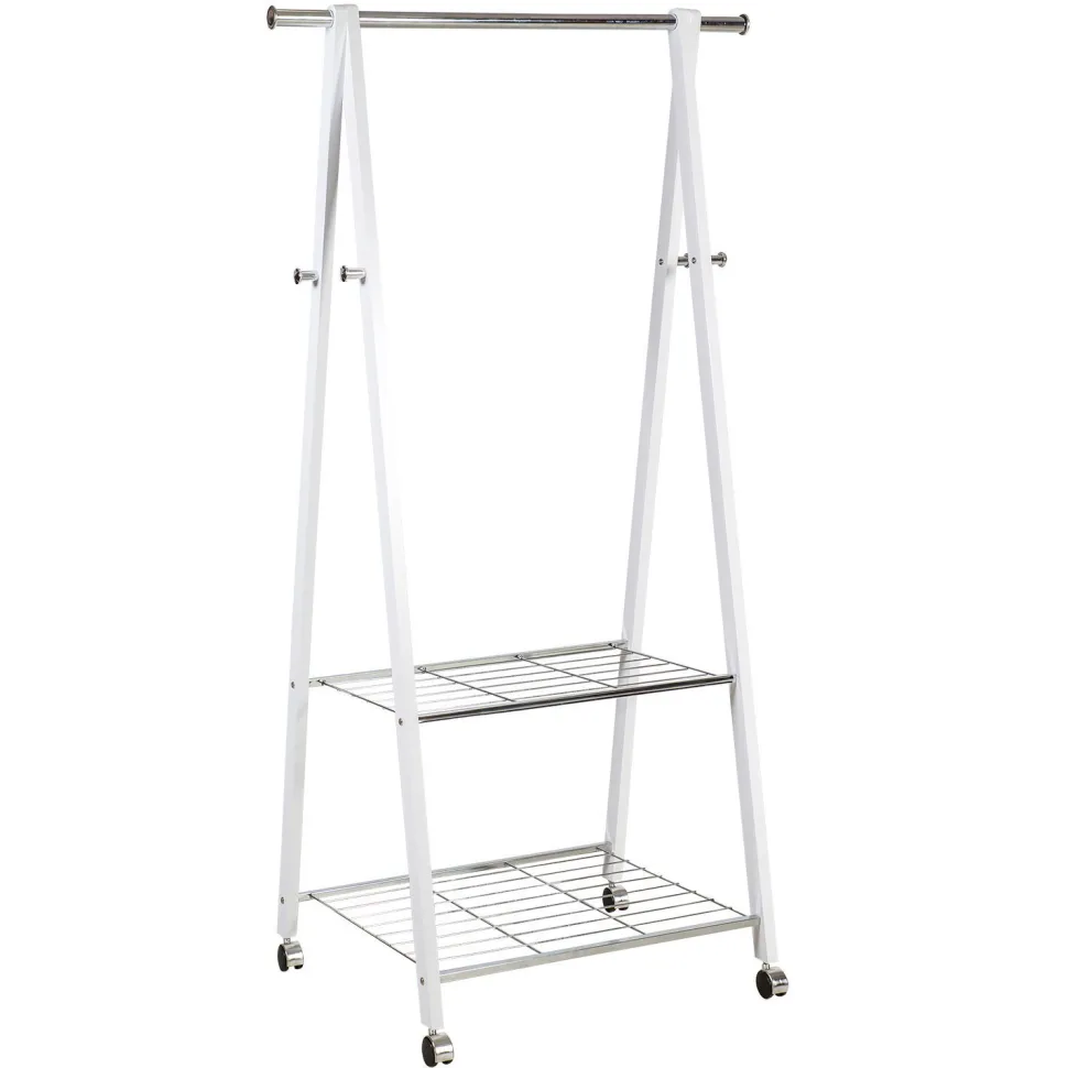 Vaateteline Home4You Forest, 85x52x152cm, valkoinen