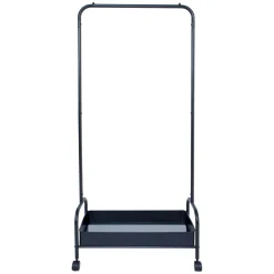 Vaateteline Home4You Fraser 74x35x168cm, musta
