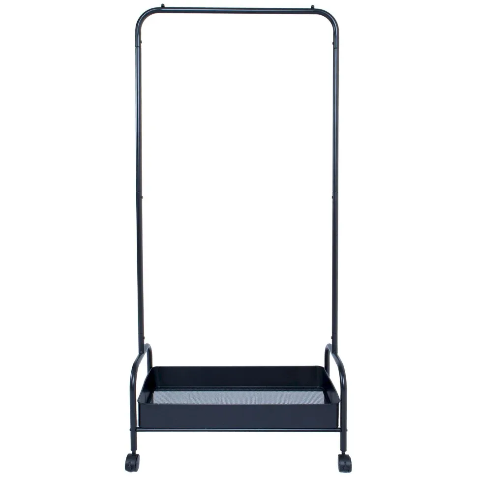 Vaateteline Home4You Fraser 74x35x168cm, musta
