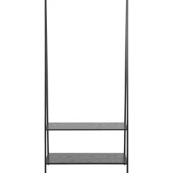 Vaateteline Home4You SEAFORD 77x37xK165 cm, musta