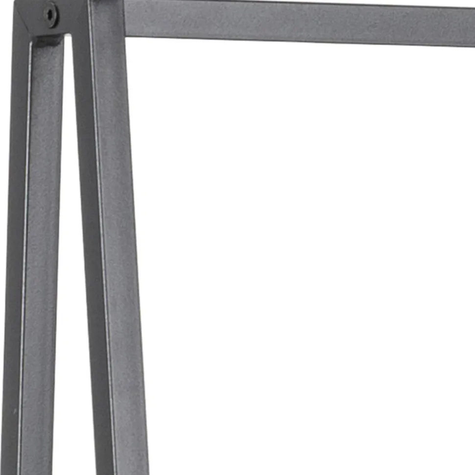 Vaateteline Home4You SEAFORD 77x37xK165 cm, musta