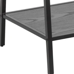Vaateteline Home4You SEAFORD 77x37xK165 cm, musta