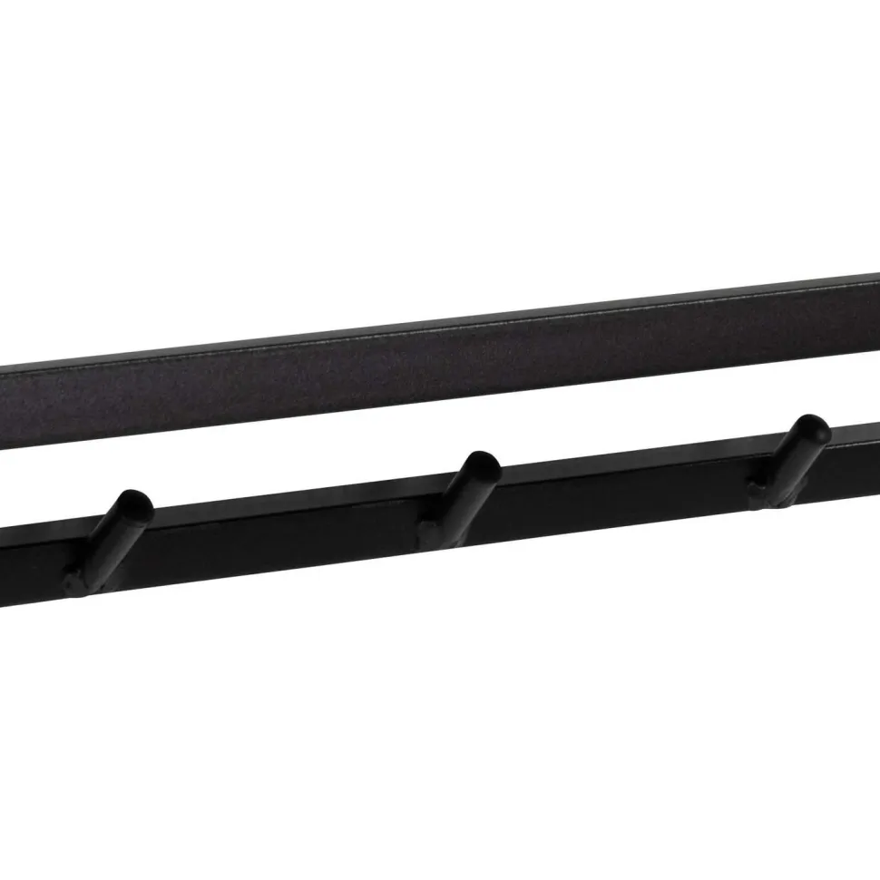 Vaateteline Home4You SEAFORD 77x28xK22 cm, musta