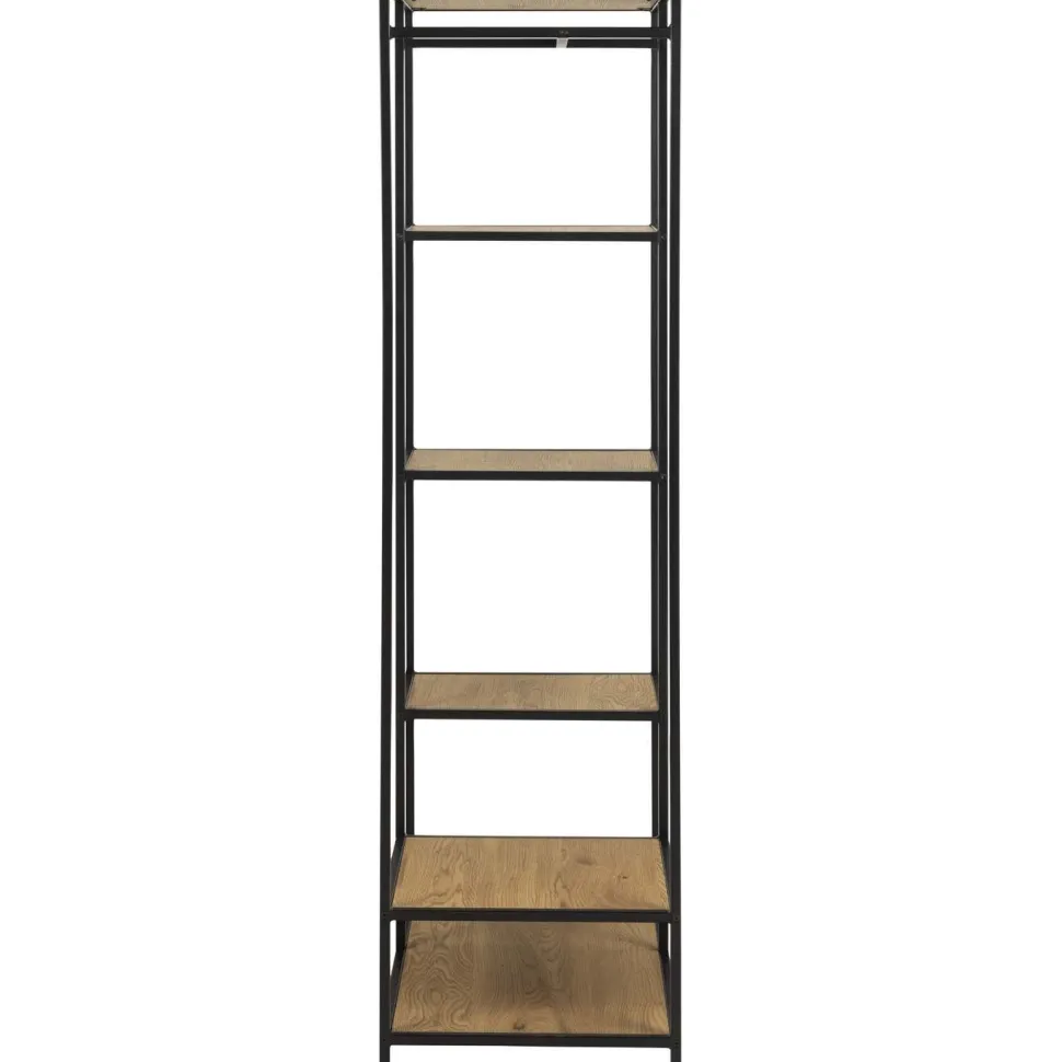 Vaateteline Home4You SEAFORD 77x45xK165 cm, villitammi, ruskea