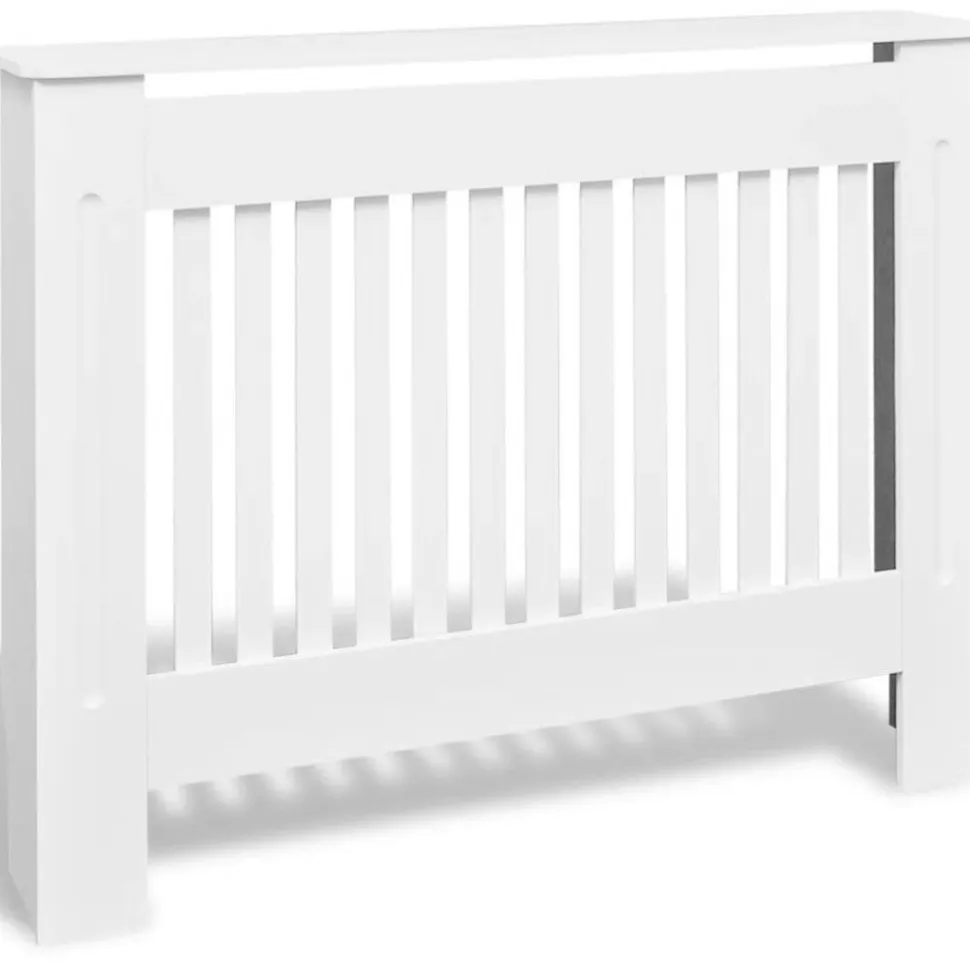 Valkoinen mdf patterinsuojakaappi 112 cm