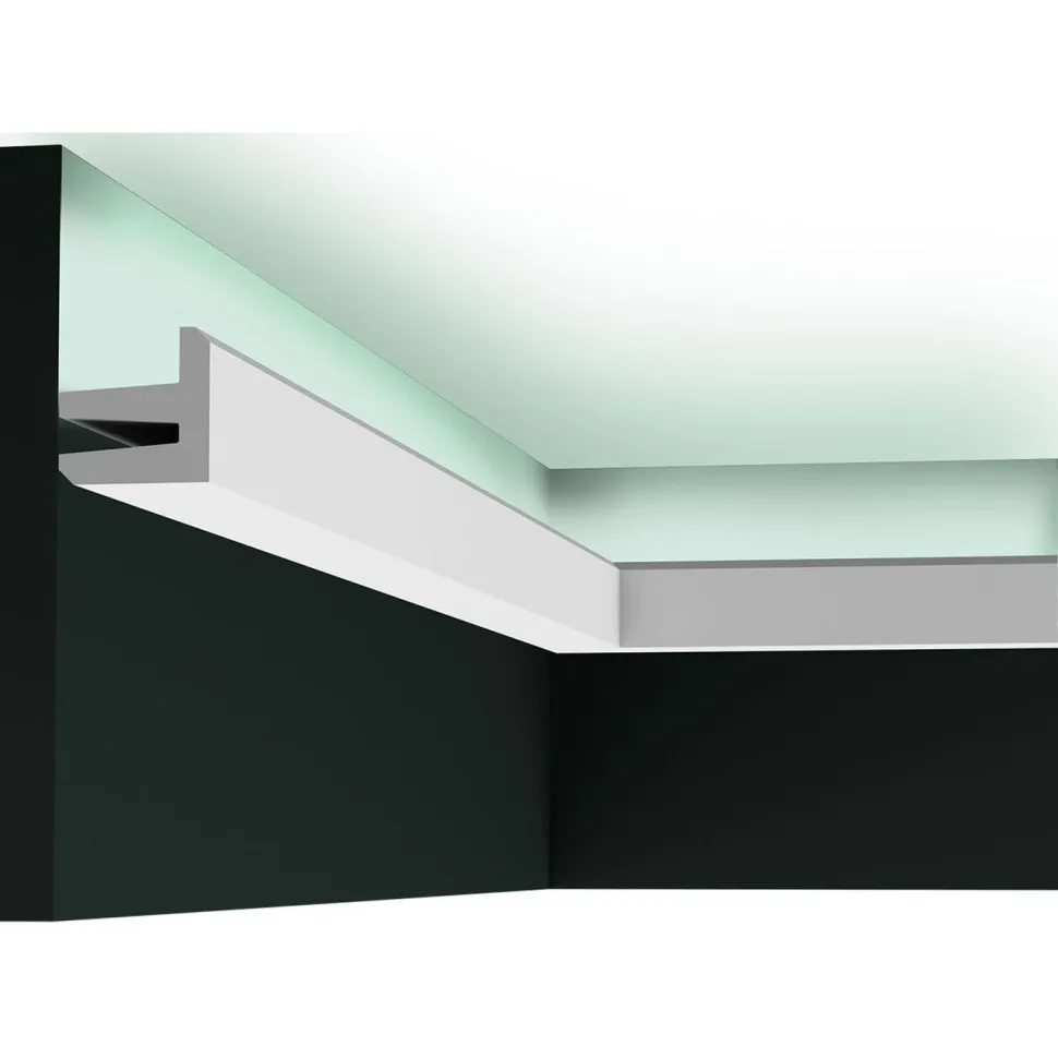 Valolista Orac Decor C380 50x50x2000 mm polyuretaani valkoinen
