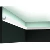 Valolista Orac Decor CX189 27x27x2000 mm polystyreeni valkoinen
