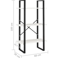 Varastohylly 60x30x105 cm mänty valkoinen