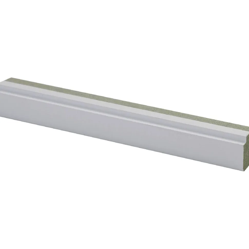 Varjolista Maler SPA, 15x19x2400mm, MDF, kosteudenkestävä, valkoinen