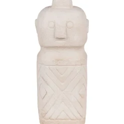Veistos House Nordic Decoration, 6,5x6,5x15cm, beige