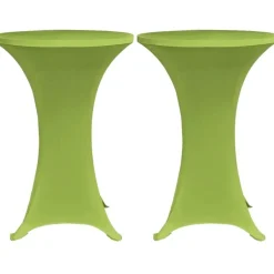 Venyvä pöydänsuoja 4 kpl 60 cm vihreä