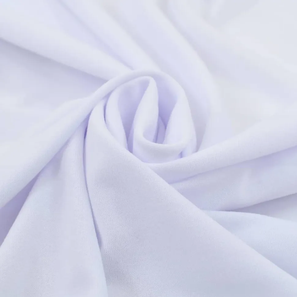 Venyvät pöytäliinat 2 kpl helmalla 183x76x74 cm valkoinen