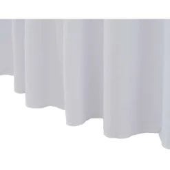 Venyvät pöytäliinat 2 kpl helmalla 150 x 74 cm valkoinen
