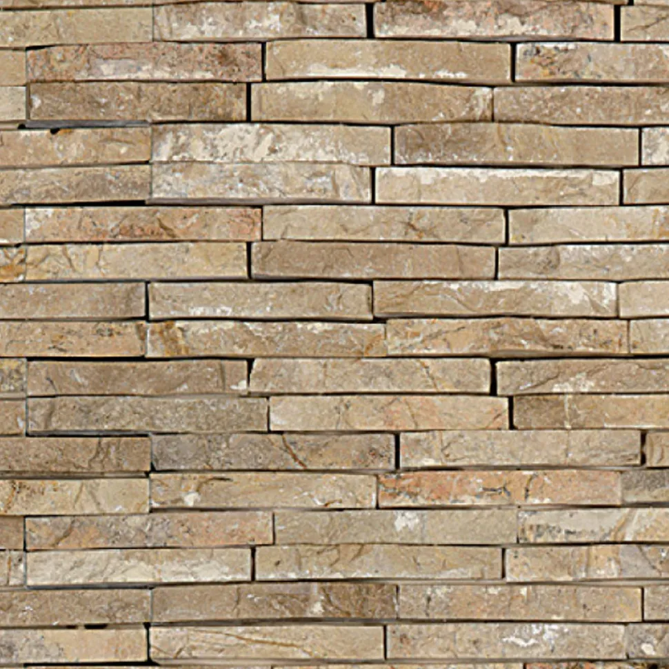 Verhoilukivi Qualitystone Mustard, verkolla, 15 x 100 mm