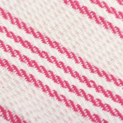 Viltti puuvilla raidat 125x150cm pinkki ja valkoinen