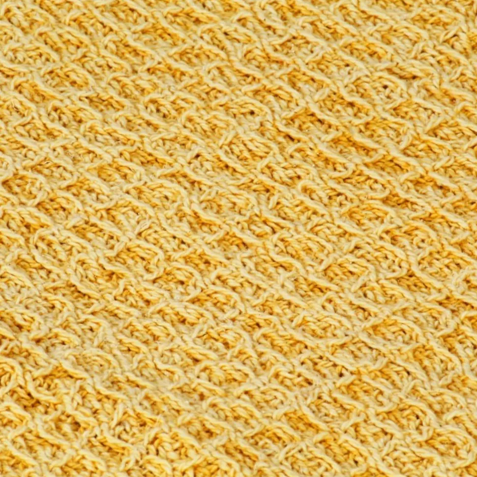 Viltti puuvilla 220x250 cm sinapinkeltainen
