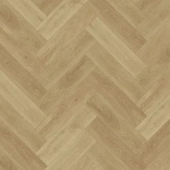Vinyylilankku Check Floors Check One Herringbone 2074H Prenzlau Oak, vaaleanruskea, integroitu askeläänieriste