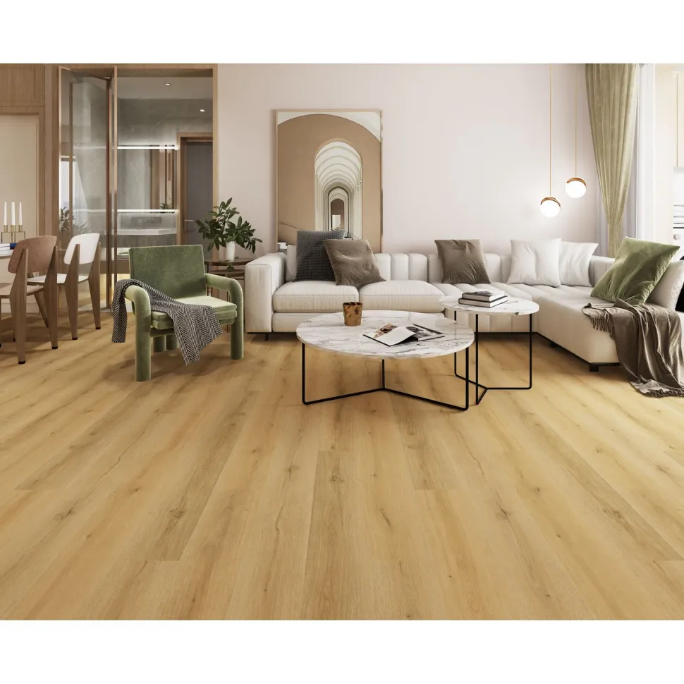 Vinyylilankku Habitas Flooring Wildwood, jäykkäydin, askeläänieriste
