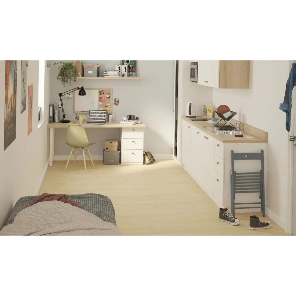 Vinyylilankku Tarkett Elegance Rigid 55 Modern Oak Light Natural