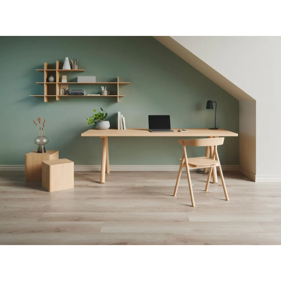 Vinyylilankku Tarkett iD Click Ultimate 55 Contemporary Oak Grege, integroitu askeläänieriste