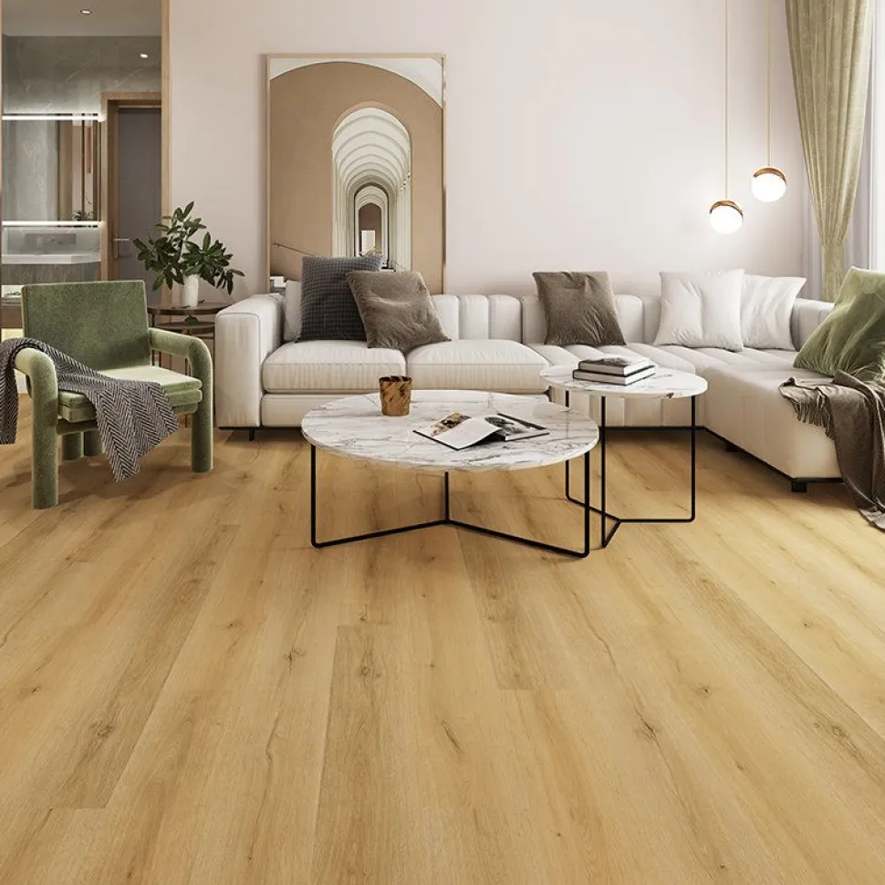 Vinyylilattia Luna Sand, integroitu alusmateriaali