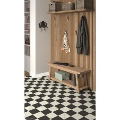 Vinyylimatto Tarkett Iconik T-Extra Logis Black & White, leveys 3m
