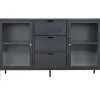 Vitriini House Nordic Dalby, 3 laatikolla, 140x40x85cm, musta