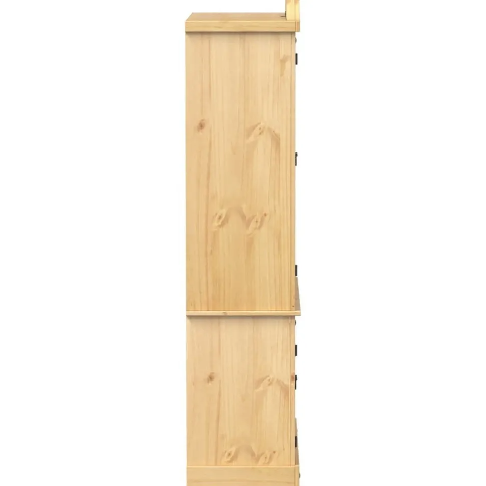 Vitriinikaappi Corona 103,5x42x180 cm täysi mänty (02777)