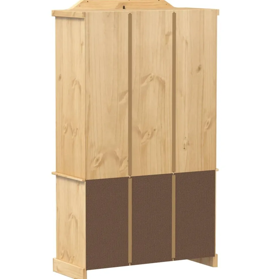 Vitriinikaappi Corona 103,5x42x180 cm täysi mänty (02777)