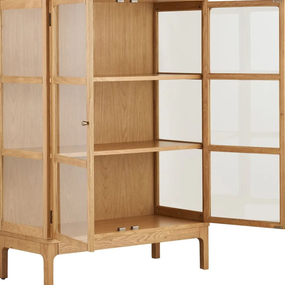 Vitriinikaappi House Nordic Zamora, 40x90x126cm, tammi