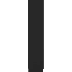 Vitriinikaappi musta 82.5x30.5x150 cm lastulevy
