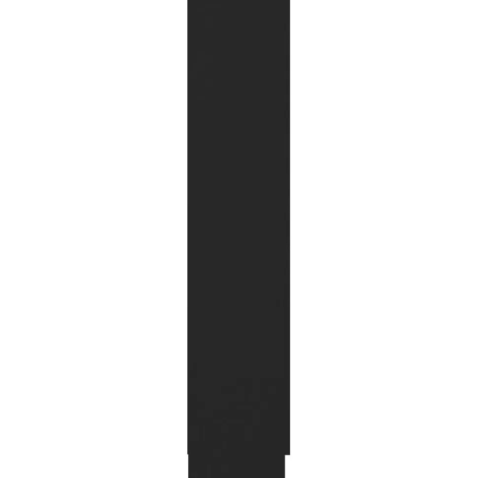 Vitriinikaappi musta 82.5x30.5x150 cm lastulevy