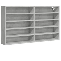 Vitriinikaappi musta 60x8,5x58 cm tekninen puu (47962)