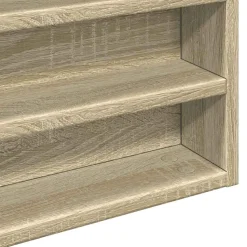 Vitriinikaappi musta 60x8,5x58 cm tekninen puu (47962)