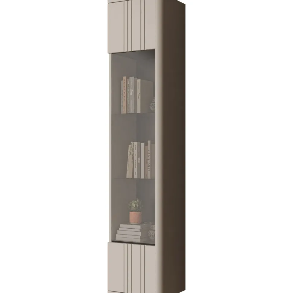 Vitriinikaappi Nomla PHILIPPE, 164cm, beige