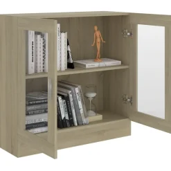 Vitriinikaappi sonoma-tammi 82,5x30,5x80 cm lastulevy