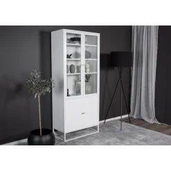 Vitriinikaappi Venture Home Bakal, 80x190cm, musta