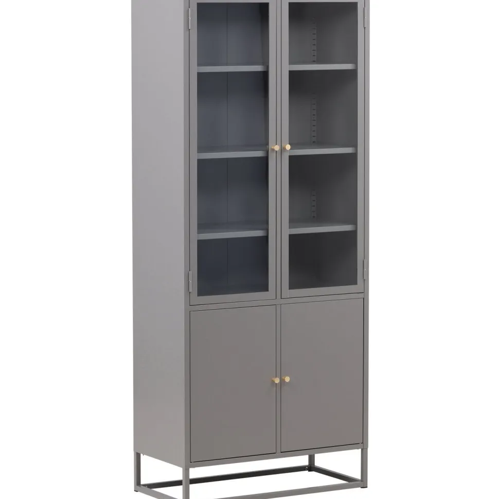 Vitriinikaappi Venture Home Bakal, 80x190cm, musta
