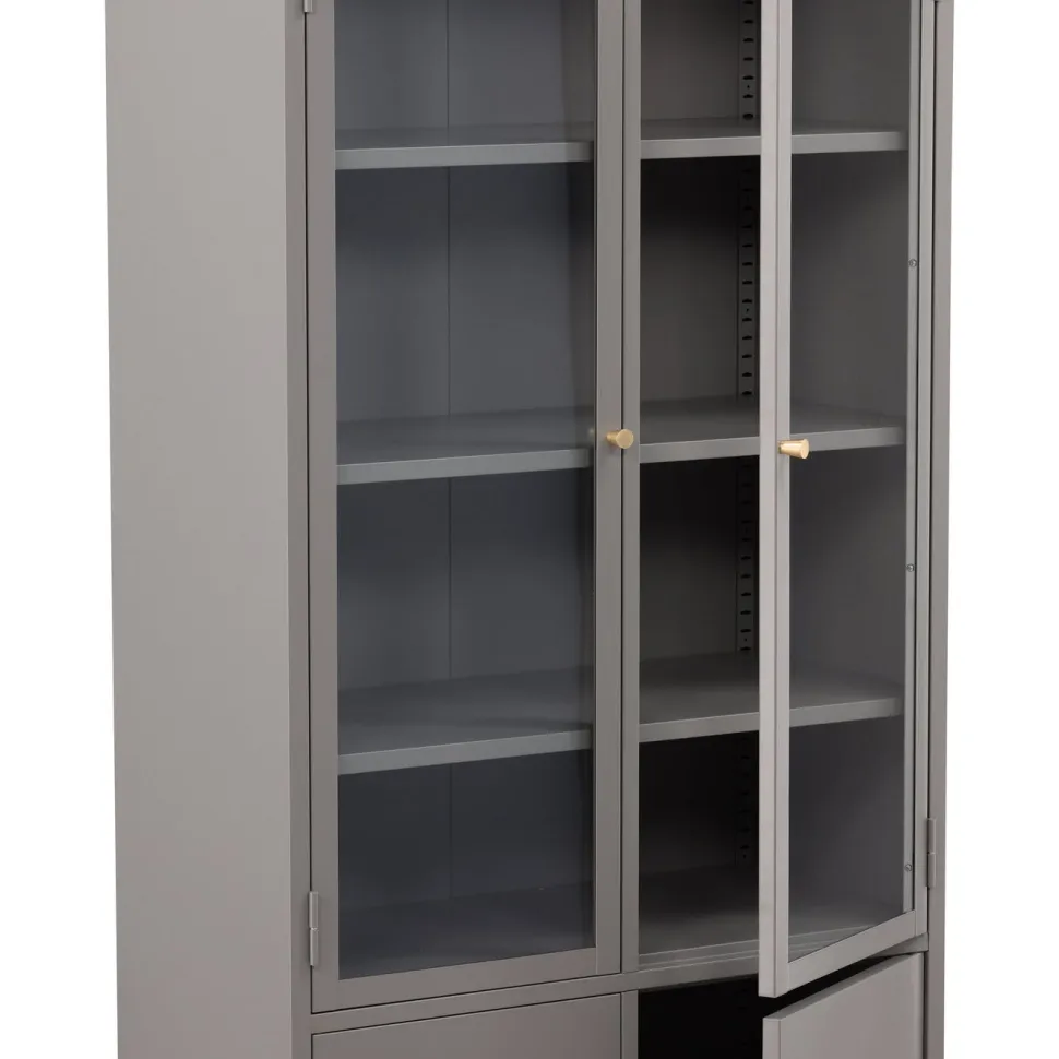 Vitriinikaappi Venture Home Bakal, 80x190cm, musta