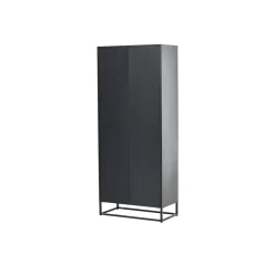 Vitriinikaappi Venture Home Bakal, 80x190cm, musta